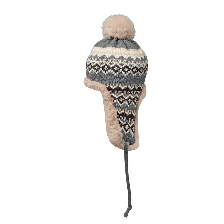 Knitted beanie with ear flap - MO2688 (MOCN#03)